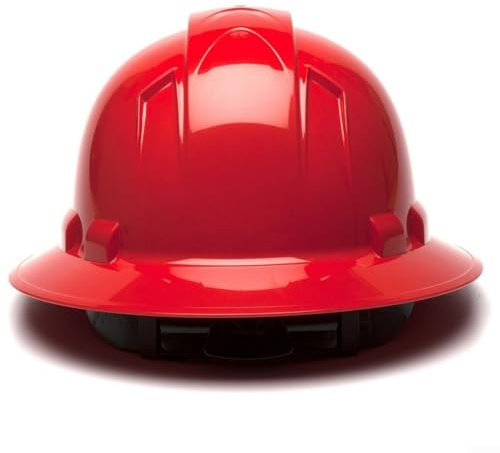 Verstellbarer Baustellen-Sicherheitshelm, V-Typ-Sicherheitshelm, verstellbare harte Hüte, Bauhelm, zum Kopfschutz (rot)