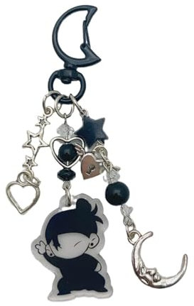 flowereyes Anime Jujutsu Kaisen Schlüsselanhänger Cosplay Geto Suguru Satoru Gojo Charm Accessoire Anhänger Schlüsselring Tasche Schmuck Geschenk