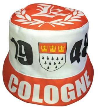 Wallitschek Fischerhut Köln II (hochwertige Qualität), Fanhut, Sonnenhut, Anglerhut, Mütze, Bucket hat, Fussball, 1948