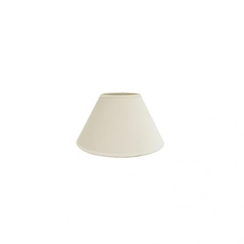 Pantalla E27 Conica Cerrada 20x10x13 cm Beige - Ideal para lámparas de mesa y decoración de interiores.