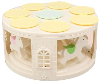 HUAJINGKEJI Musikkarussells, rotierende Dessertmaschine, automatische rotierende Sushi-Kuchen-Dessert-Display-Halter, Drehmaschine