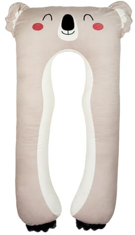 SNUZZY Seitenschläferkissen & Body Pillow – Kuschel Koala 60x120 cm – Körperkissen – Kinderkissen – Lesekissen – Schwangerschaftskissen – Kuschelkissen – Waschbarer Bezug
