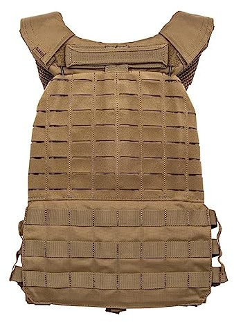 5.11 Tactical Unisex TacTec Plate Carrier, 500D Nylon, Adjustable Shoulder Straps, Style 56100, Kangaroo (New)
