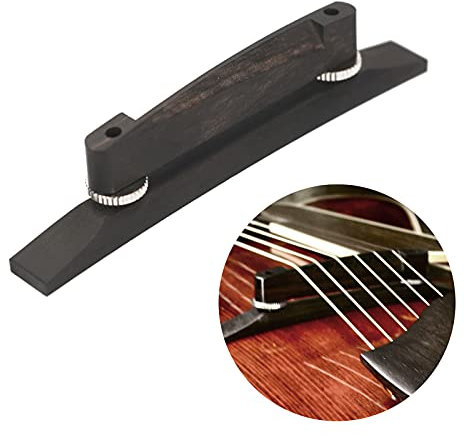 Jazz-Gitarrenbrücke, schwimmende Archtop-Brücke mit verstellbarem Daumenrad für Archtop-Gitarren