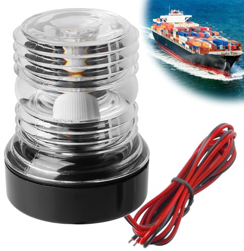 GBKDQQ Marine Ankerlicht, 12–24 V LED-Navigationslicht für Marineboote Yachten Ankerlichter, Rundum 360°, IP66 Wasserdichtes Signallicht Marine Navigationslicht Boot Yacht Licht, Weißes Licht