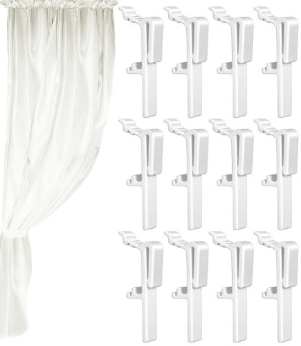 Generico Gancio per Tende da - Fermi Laterali per Tendaggi da Esterno - 12x Fermagli Interni per Arredo da Campeggio, Camera E Mobili da Esterno