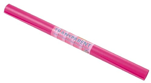 Transparentpapier Extra Stark 115 g/m², 50,5 x 70 cm (5 Rollen, Pink)