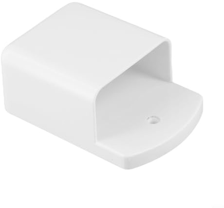 Remote Control Wall Mounted Holder, 10 x 6.5 x 4 cm ABS Storage Box for TV AC Remote Controls, Space-Saving Vertical Mount, Foldable Design, Home Office Living Room Organization(white)