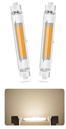 AEPOYU R7S LED 78mm 15W kann Ersetzt 150W Leuchtmittel Halogenlampe, Dimmbar, Kein Flackern Hell und günstig, 4000K Natürlich weiß 1000LM, für Deckenfluter & Leselampen, 2er Pack