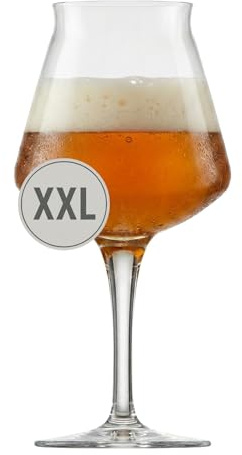 Rastal Bicchiere da birra gigante XXL Craft Beer Teku, 3,2 litri, bicchiere da festa per club, campionati e trofeo, bicchiere da birra soffiato a bocca, altezza 37,7 cm