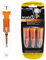 Brush T Golf-Tees in Übergröße, 6,1 cm, geringe Reibung, mehr Distanz, gleichmäßige Höhe, Orange, 3 Stück