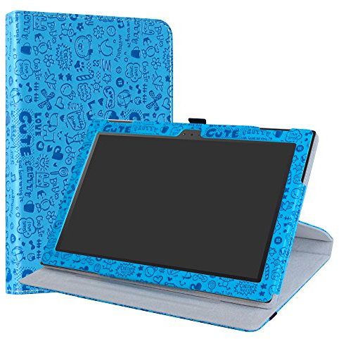 LiuShan Lenovo Tab 4 10 Rotary Funda, Giratoria 360 Grados de Rotación Carcasa con Stand Soporte Caso para 10.1 Lenovo Tab4 10 TB-X304F/N Android Tablet,Azul