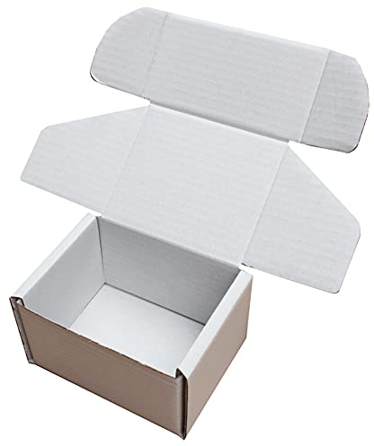 5 x 4 x 3 White Shipping Storage Boxes Cardboard MAILING Packet Small Parcel (20)