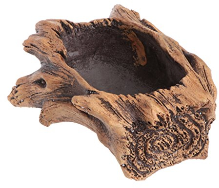 Xuniu Imiter Bois Fleurs en Ciment planteurs de Pots de Fleurs de Plantes succulentes Bonsai Décor - 16x9.5x6.5cm