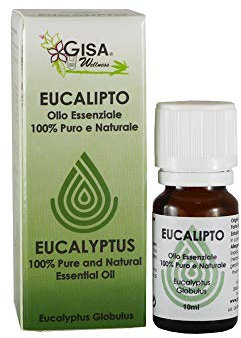 Gisa Wellness - EUKALYPTUS - Konventionelles Ätherisches Öl - 100% Rein und Natürlich - [10ml] - Ideal für Aromatherapie und Körperpflege - Raumduft - Hergestellt in Italien