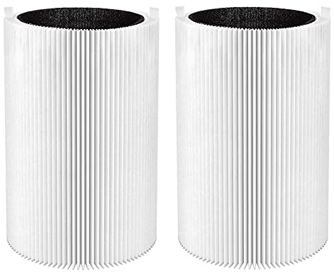 Blue Pure 411 Replacement Filters for Blueair Blue Pure 4411, 411+, 411 Auto and Mini Air Purifier, Include 2 Particle and 2 Activated Carbon