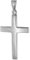 trendor Kreuz-Anhänger 24 mm Weißgold 14 Karat 585 Damen und Herren Goldanhänger, modischer Kreuzanhänger, Geschenkidee, eleganter Schmuck aus Echtgold 75552