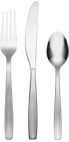 Cambridge Paulina Satin Besteckset - zwei 3-teilige Einstellungen | 2 Menügabeln, 2 Menümesser und 2 Teelöffel