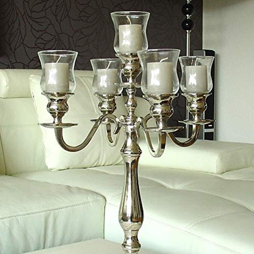 5 x Teelichthalter aus Glas Gastro Dicke Version PL Glasaufsatz OHNE Kerzenleuchter Kerzenstaender Kerzenhalter Dekowelten