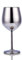 D L D Copa de vino de acero inoxidable con mango de metal Copa de cóctel de vino blanco inastillable (plateado)