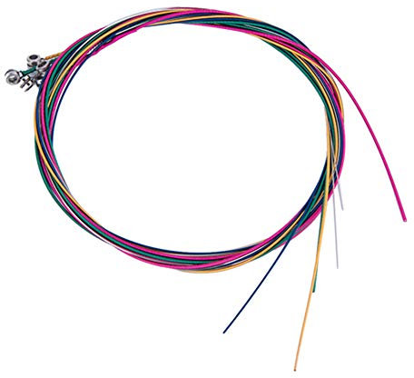 Senmubery 6 StüCk/Set Akustikgitarrensaite Ersatz Stahl Saite für Musik Instrumente Elektrischer Bass Gitarren ZubehhR