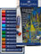 FABER-CASTELL 127014 - Ölpastellkreiden metallic, 12 Ölkreiden mit cremiger Konsistenz, Kreiden mit hoher Pigmentierung