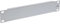 InLine® Placa ciega de 25,4 cm, 1U, RAL 7035, Color Gris