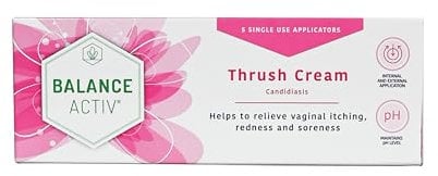 Balance Activ Thrush Cream, Internal & External Use, Works Naturally, Relieves Symptoms & Prevents Recurrence, 5 Applicators (30ml), Pack of 1