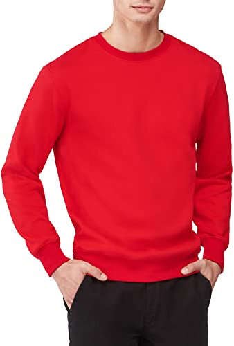 Felpa Uomo Senza Cappuccio | No Logo | Cotone Premium | Basic - Sportivo - Casual | Senza Zip | Semplice Tinta Unita