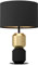 EGLO Tischlampe Laurignano, Deko Tischleuchte, Nachttischlampe aus Metall in schwarz und gold, Lampe für Wohnzimmer, Schlafzimmer und Flur, E27 Fassung