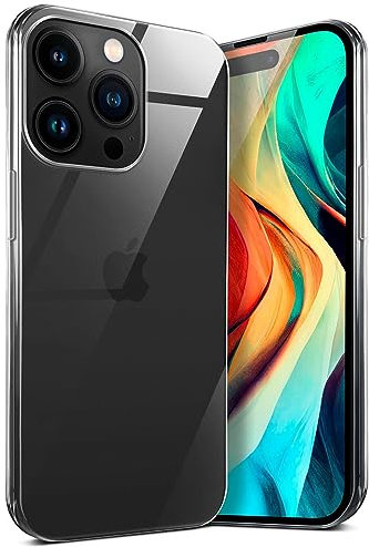 moex Aero Case für Apple iPhone 14 Pro Max Hülle Durchsichtig, Silikon Handyhülle Transparent, Clear Case Ultra Slim, Backcover Schutzhülle Dünn, Silikonhülle Minimalistisch, Klar