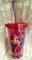 Bicchiere ufficiale Forever Sister Elsa Anna con cannuccia rosa