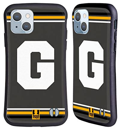 Head Case Designs Weiss G Hochschulteams Hybride Handyhülle Hülle Huelle kompatibel mit Apple iPhone 14