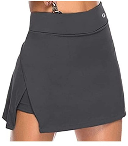 Frauensportrock -tennisröcke mit Shorts Golf Skorts Röcke Hohe Taille Running Skorts