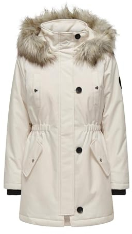 ONLY Damen Onliris Fur Winter Parka Cc 2023 Otw Kurzparka (1er Pack)