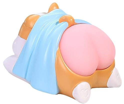 ihreesy Auto Ornament Figuren, Nette Tier-Ornamente Mini Niedliche Tier-Deko-Ornamente Elastische Harz Auto Armaturenbrett Deko Auto Innendekoration für Jungen und Mädchen,Hund