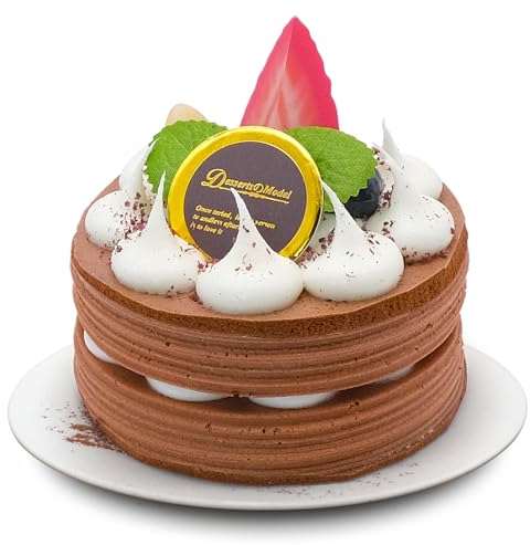 inheming Realistische Künstliche Lebensmittel, Simulation Lebensmittelmodell, Fake Kuchen Modell,Faux Gefälschte Lebensmittel Modell für Bäckerei, Restaurantdekoration, Fotorequisite