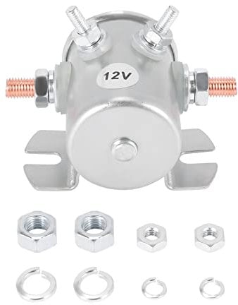 Nvanvmm Max 300A Continuous Duty Solenoid Relay 12V DC Solenoid for Golf Carts,Winch,Marine in Rush