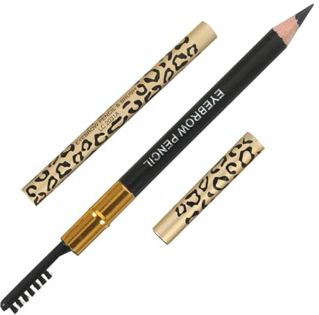 ABOOFAN 4stücke Leopard-muster Augenbrauenstift Mit Bürste Professionelles Augenbrauen-makeup Schwarz Für Präzise Anwendung Und Natürliche Ergebnisse