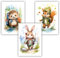 Samunshi® 3x Poster Kunstdruck Abenteurer Tiere Set Hase Igel Eichhörnchen Bilder Jugendzimmer Kinderzimmer Kinder Junge Mädchen DIN A4 21x29,7cm