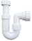 Univeral Adjustable Sink Swivel P Trap 40mm (1.1/2) Telescopic Trap Complete with 75mm Water Seal, Compliant with BS EN 247-1:2002 Standard