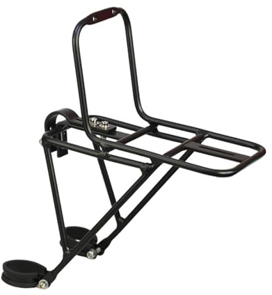 Dickly Portapacchi Anteriore per Bici Borsa Laterale per carico Accessori Leggeri Borsa in Metallo Ripiano per Bagagli Portapacchi Anteriore per Bicicletta