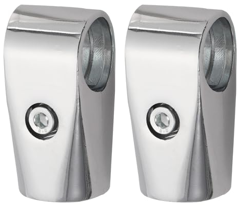 QUARKZMAN Pantalla Estante Abrazadera 2uds 1-1/4 32mm Estante Pantalla Estante Abrazadera Dos-Vías Aluminio Aleación Tubería Accesorios Secado Rejilla Conexión Fijación Junta