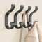 Black Wall Hooks - Heavy Duty Coat & Towel Hanger, Screw in Wall Mount for Clothes, Backpack, Purse, Robe, Key, Hat & Closet