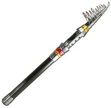 Teleskop-Angelrute, Carbon-Angelruten, Ultraleicht und Ultrasteif für Weite Würfe, Nicht leicht zu Brechen, Leicht zu Tragen, Geeignet für Reisen und Camping (12FT/3.6m)