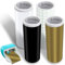 4 Rollen Smart Vinyl Permanent für Cricut Joy 14x200cm Smart Adhesive Vinyl Permanent Schwarz+Weiß+Gold+Transferfolie Vinyl Plotterfolie Selbstklebend Set für DIY Tassen, Autos, Banner, Dekoration