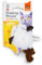 FOFOS Ratón de Juguete para Gatos con Cuerda y Chip de Sonido, Juguetes Interactivos para Gatos, Juguete para Atrapar Gatos, Gatitos (Blanco)