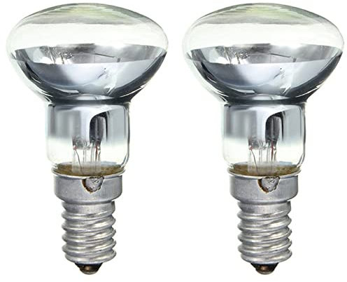 Carruuba Lava Lampe E14 R39 30W Strahler Schraube in GlüHbirne Klarer Spot GlüHbirnen Lava GlüHlampe 2 Stück