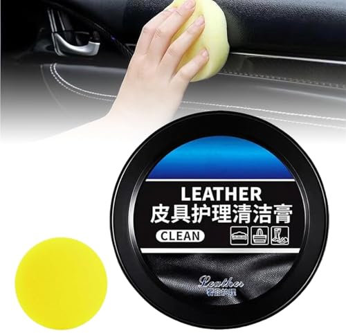 Leader Cleaning and Care Cream & Cleaning Paste,Leather Care Cleaning Paste,Automotive Interior Leather Cleaning Cream,Multifunctional Cleaning and Care Balm (1Pcs)