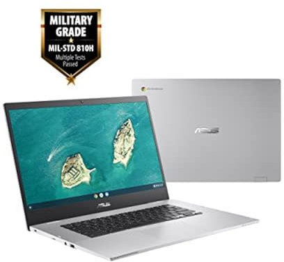 ASUS Chromebook CX1 15 CX1500 Laptop | 15,6 pollici 1920x1080 FHD | Celeron - N3350-64GB SSD Hard Drive - 8GB RAM | 2 core @ 2.4 GHz Chrome OS Nero